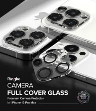 Tvrzené sklo na kameru Ringke Camera Full Cover Glass iPhone 15 Pro Max čiré