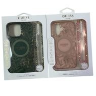 GUESS Flowers Allover Electro Pearl Strap MagSafe iPhone 16 Pro Max