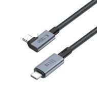 Tech-Protect UltraBoost MAX "L" YJ-052 USB-C 4.0 8K 40Gb/s PD240W 1,5m šedý