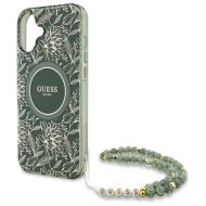 GUESS Flowers Allover Electro Pearl Strap MagSafe iPhone 16 Plus