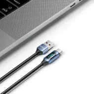 Tech-Protect UltraBoost LED YJ-0036 Kabel USB-A na USB-C 66W/6A 2m černý/modrý