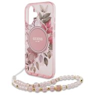 GUESS Flowers Pearl Strap MagSafe iPhone 16