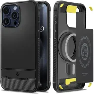 Pouzdro Spigen Rugged Armor MagFit iPhone 15 Pro Matte Black