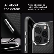 Spigen Enzo Aramid MagFit MagSafe iPhone 16 Pro Black/Silver