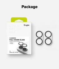 Ringke Camera Full Cover Glass 2-Pack: Ochrana fotoaparátu iPhone 16 / 16 Plus čirá