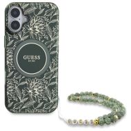 GUESS Flowers Allover Electro Pearl Strap MagSafe iPhone 16 Plus