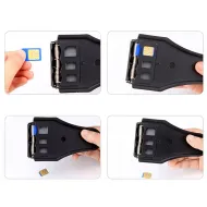 Micra Dual Sim Cutter - kleště, řezačka microSIM a nanoSIM karet černá (black)