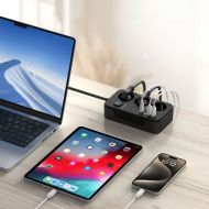 TECH-PROTECT PC3X6 prodlužovací kabel s 3 zásuvkami 3 USB-A a 3 USB-C 200 cm černý