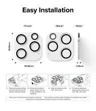 Tvrzené sklo na kameru Ringke Camera Full Cover Glass iPhone 15 Pro čiré