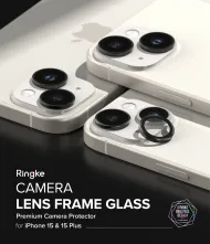 Ochrana objektivů Ringke Camera Lens Frame Glass iPhone 15 Plus / 15 černá