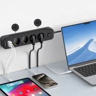 TECH-PROTECT PC4X3 prodlužovací kabel s 4 zásuvkami 2 USB-A a 1 USB-C 200 cm černý