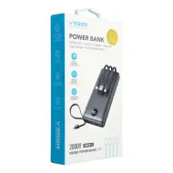 Powerbanka Veger C20 20000mAh (Micro USB + USB-C + Lightning) černá