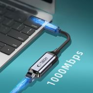 Adaptér Tech-Protect UltraBoost USB-C Ethernet RJ45 1000mbps černý