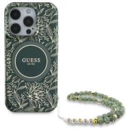 GUESS Flowers Allover Electro Pearl Strap MagSafe iPhone 16 Pro Max