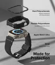 Ringke Fusion X Guard Apple Watch Ultra 1/2 (49mm) Black