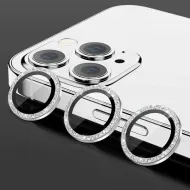 Tvrzené sklo Chief Max HARD DIAMOND Lens Glass iPhone 15 Pro Max / 15 Pro stříbrné