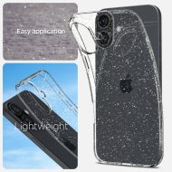 Spigen Liquid Crystal Glitter iPhone 16 Plus Crystal Quartz