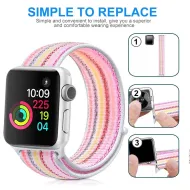 Nylonový řemínek NYLON STRIPES pro Apple Watch Series 3/2/1 (38mm)