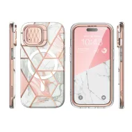 Pouzdro i-Blason Cosmo Mag iPhone 15 - Marble Pink