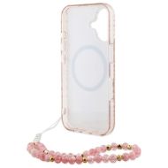 GUESS Flowers Allover Electro Pearl Strap MagSafe iPhone 16 Plus