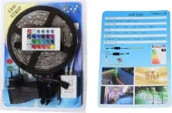 LED STRIP Dekorativní RGB pásek 8mm x 5m s dálkovým ovládáním (IP20)