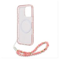 GUESS Flowers Allover Electro Pearl Strap MagSafe iPhone 16 Pro Max