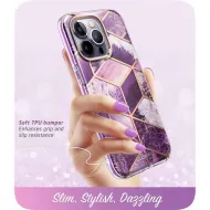 Pouzdro i-Blason Cosmo iPhone 14 Pro Max Marble Purple