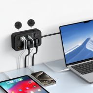 TECH-PROTECT PC3X6 prodlužovací kabel s 3 zásuvkami 3 USB-A a 3 USB-C 200 cm černý