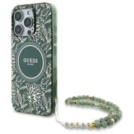 GUESS Flowers Allover Electro Pearl Strap MagSafe iPhone 16 Pro Max