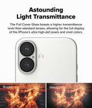 Ringke Camera Full Cover Glass 2-Pack: Ochrana fotoaparátu iPhone 16 / 16 Plus čirá