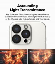 Ringke Camera Full Cover Glass 2-Pack: Ochrana fotoaparátu iPhone 16 Pro / 16 Pro Max čirá