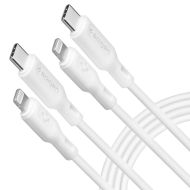 Kabel Spigen Essential MFi C10CL USB-C / Lightning 2-Pack 1m Bílý