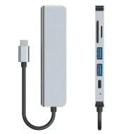 Tech-Protect V4-HUB Adapter 6in1 Grey