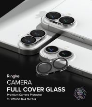 Ringke Camera Full Cover Glass 2-Pack: Ochrana fotoaparátu iPhone 16 / 16 Plus čirá