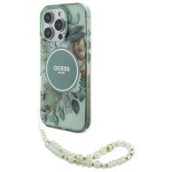 GUESS Flowers Pearl Strap MagSafe iPhone 16 Pro Max