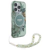 GUESS Flowers Pearl Strap MagSafe iPhone 16 Pro Max