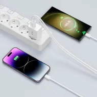 TECH-PROTECT C35W 2-portová nabíječka PD35W + USB-C/USB-C kabel, bílá