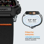 Kryt s řemínkem Spigen Lite Fit Pro Apple Watch Ultra 1/2 (49mm) Matně černý