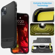 Pouzdro Spigen Rugged Armor MagFit iPhone 14 Plus / 15 Plus černé