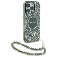 GUESS Flowers Allover Electro Pearl Strap MagSafe iPhone 16 Pro Max