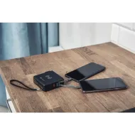 Forcell 20W 5v1 s powerbankou 10000mAh, USB-C/lightning a bezdrátovým nabíjením, černá