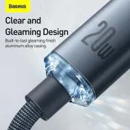 Kabel Baseus Crystal Shine TYPE-C to Lightning PD20W 2m