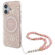 GUESS Flowers Allover Electro Pearl Strap MagSafe iPhone 16