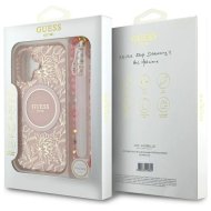 GUESS Flowers Allover Electro Pearl Strap MagSafe iPhone 16