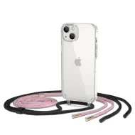 Pouzdro Tech-Protect FlexAir Chain iPhone 14 Black & Pink