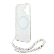 GUESS Flowers Allover Electro Pearl Strap MagSafe iPhone 16