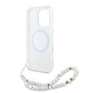 GUESS Flowers Allover Electro Pearl Strap MagSafe iPhone 16 Pro