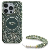 GUESS Flowers Allover Electro Pearl Strap MagSafe iPhone 16 Pro