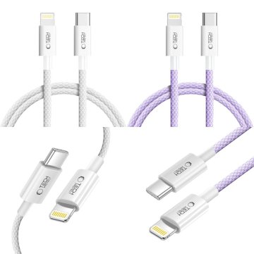 Lightning / USB-C kabel Tech-Protect UltraBoost Lite PD27W/3A 1m