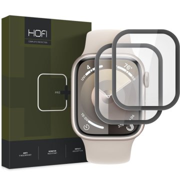 Hybridní fólie HOFI Hybrid Pro+ 2-Pack Apple Watch 7/8/9 (41mm) černé